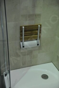 Aqualine Douches - Douchestoel Opklapbaar 320x230 Mm, Bamboe AE236 -Grohe Winkel 04183959eaf08d03eb82b4f7