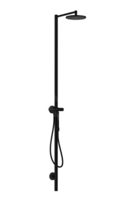 Axor Starck - Doucheset Met Kraan, Diameter 24 Cm, 1 Straalsoort, Mat Zwart 12670670