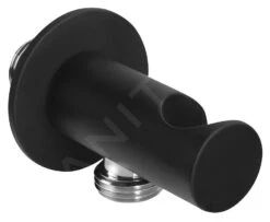 Sapho Accessoires - Wandaansluitbocht Met Houder, Mat Zwart SG203NE