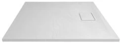 Sapho Acora - Douchebak 900x900 Mm, Gegoten Marmer, Decor Witsteen AC002 -Grohe Winkel 0c47e790b3742763abd57396