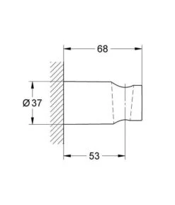 Alternative view of Grohe Vitalio Universal - Douchehouder, Chroom 26102000
