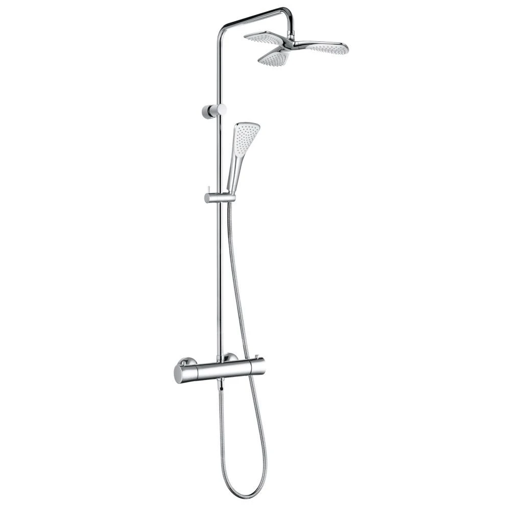 Kludi Fizz - Doucheset Dual Shower System, Met Thermostaat, Chroom 6709505-00 3 Kludi Fizz - Doucheset Dual Shower System, Met Thermostaat, Chroom 6709505-00