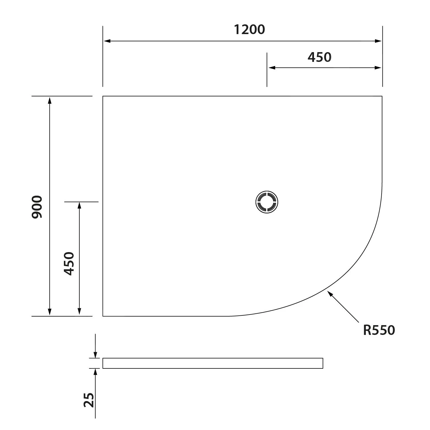 Polysan Flexia - Douchebak, 1200x900 Mm, Met De Mogelijkheid Om De Afmeting Aan Te Passen, Wit 91371 4 Polysan Flexia - Douchebak, 1200x900 Mm, Met De Mogelijkheid Om De Afmeting Aan Te Passen, Wit 91371 - Afbeelding 2