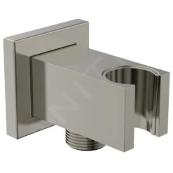 Ideal Standard Idealrain Atelier - Wandaansluitbocht Met Houder, Silver Storm BC771GN