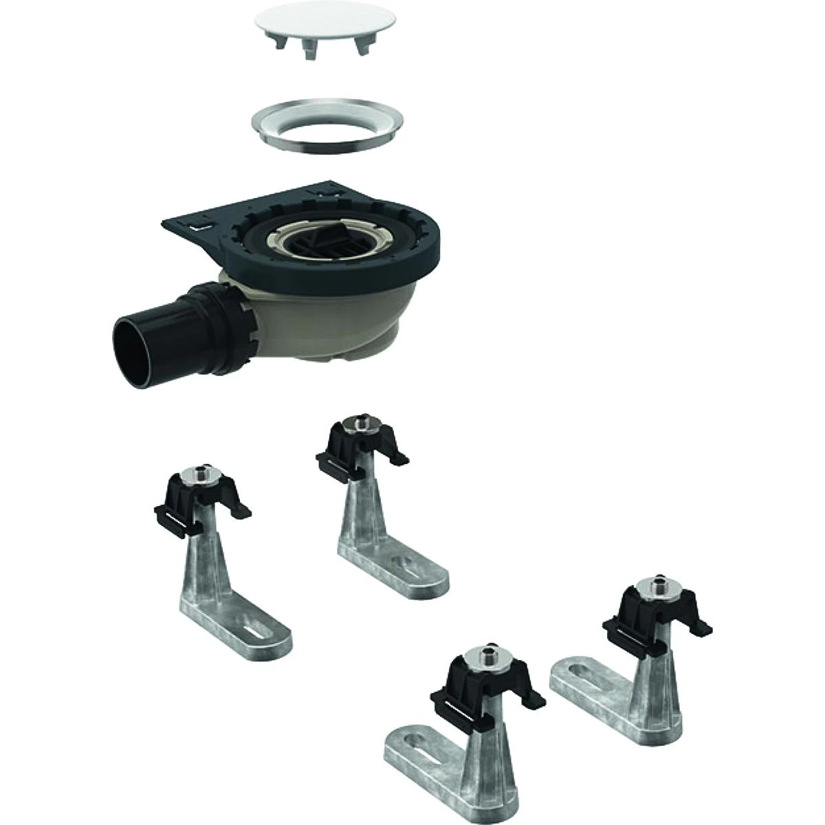 Geberit Setaplano - Afvoerset Met 4 Steunpoten, Voor Setaplano Douchebak, Waterslothoogte 50 Mm 154.010.00.1 3 Geberit Setaplano - Afvoerset Met 4 Steunpoten, Voor Setaplano Douchebak, Waterslothoogte 50 Mm 154.010.00.1