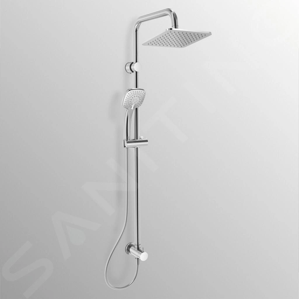 Ideal Standard Idealrain Cube - Doucheset 200, 1jet, Chroom A5834AA 5 Ideal Standard Idealrain Cube - Doucheset 200, 1jet, Chroom A5834AA - Afbeelding 3