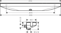 Alternative view of Hansgrohe Rainfinity - Muuraansluiting Porter 500 Met Douchehouder En Planchet R, Mat Wit 26858700