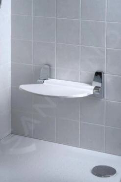 Sapho Sound - Douche Seat, Neerklapbaar, 385x354 Mm, Wit 2282 -Grohe Winkel 292efb54893aa21ada7fdc62