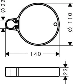 Alternative view of Hansgrohe Casetta - Zeepschaal, Chroom 28678000