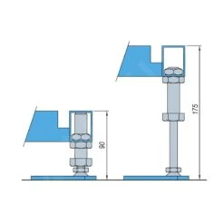 Alternative view of Villeroy & Boch Toebehoren - ViFrame Montageframe, Voor Grootformaat Douchebakken (vanaf 1000 X 1000) Van Quaryl U91412400