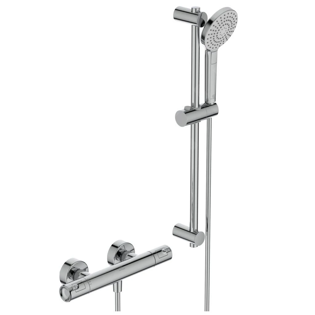 Ideal Standard CeraTherm - T50 Doucheset Met Thermostaat, 3-jets, Chroom A7217AA 3 Ideal Standard CeraTherm - T50 Doucheset Met Thermostaat, 3-jets, Chroom A7217AA