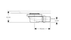 Alternative view of Geberit Setaplano - Afvoerset Voor Douchebakken, Met Framehouder 154.017.00.1