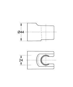 Alternative view of Grohe Relexa - Wanddouchehouder, Chroom 28622000