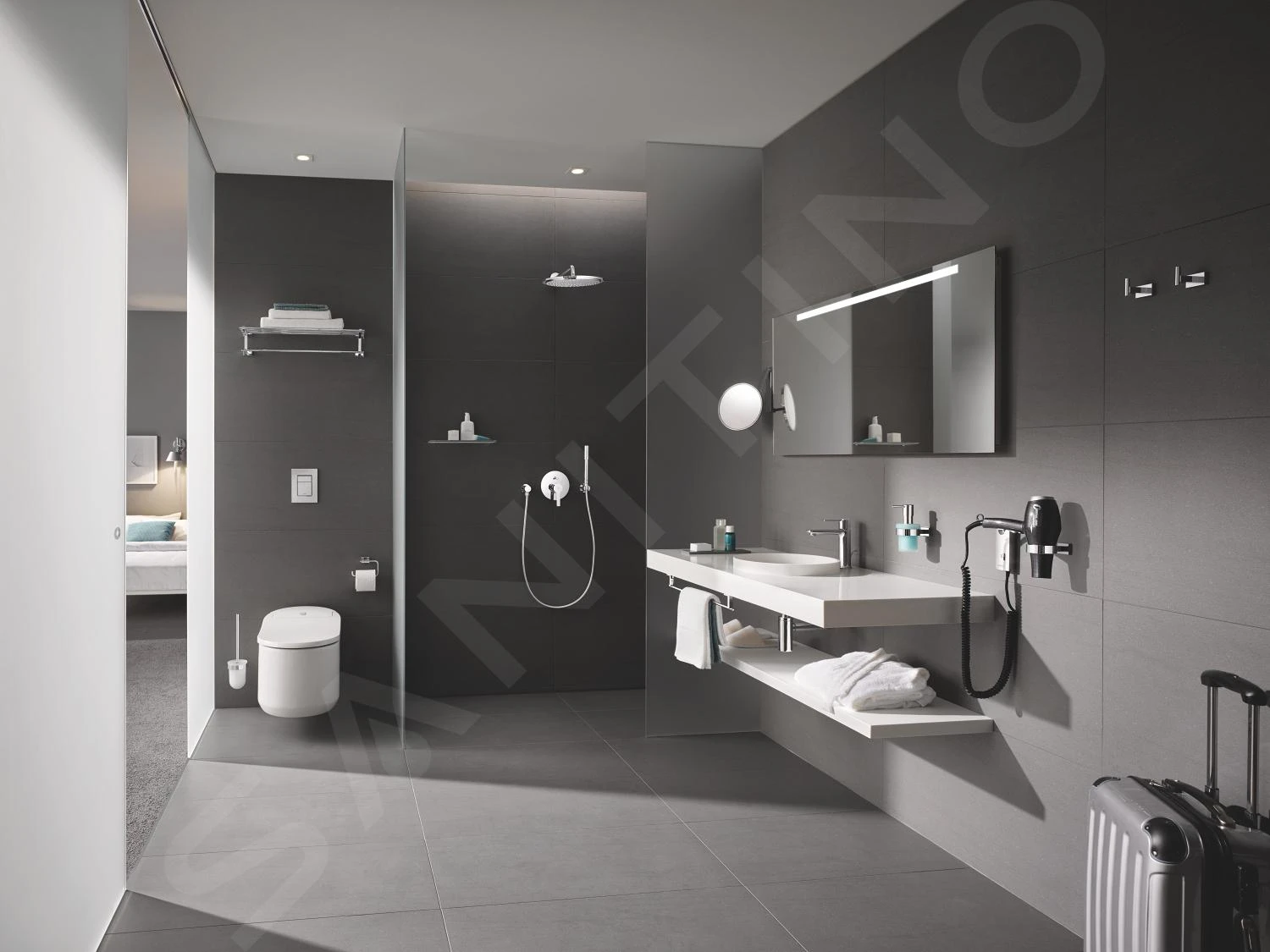 Grohe Rainshower - Cosmopolitan Hoofddouche 310 Met Douchearm 380 Mm, 1-jet, Chroom 26066000 5 Grohe Rainshower - Cosmopolitan Hoofddouche 310 Met Douchearm 380 Mm, 1-jet, Chroom 26066000 - Afbeelding 3