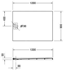 Alternative view of Duravit Stonetto - Douchebak 1200x900 Mm, Wit 720149380000000