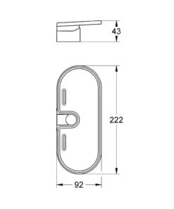 Alternative view of Grohe Vitalio Universal - Zeepschaal Voor Glijstang 27725000