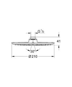 Alternative view of Grohe Rainshower - Cosmopolitan Hoofddouche, Chroom 28368000