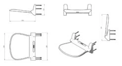 Alternative view of Sapho Sound - Douche Seat, Neerklapbaar, 385x354 Mm, Wit 2282