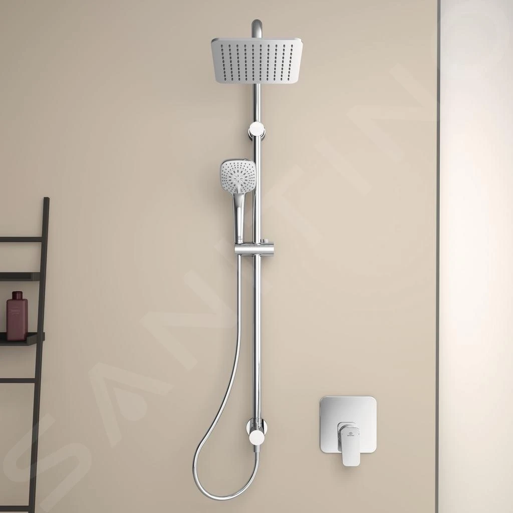 Ideal Standard Idealrain Cube - Doucheset 200, 1jet, Chroom A5834AA 6 Ideal Standard Idealrain Cube - Doucheset 200, 1jet, Chroom A5834AA - Afbeelding 4