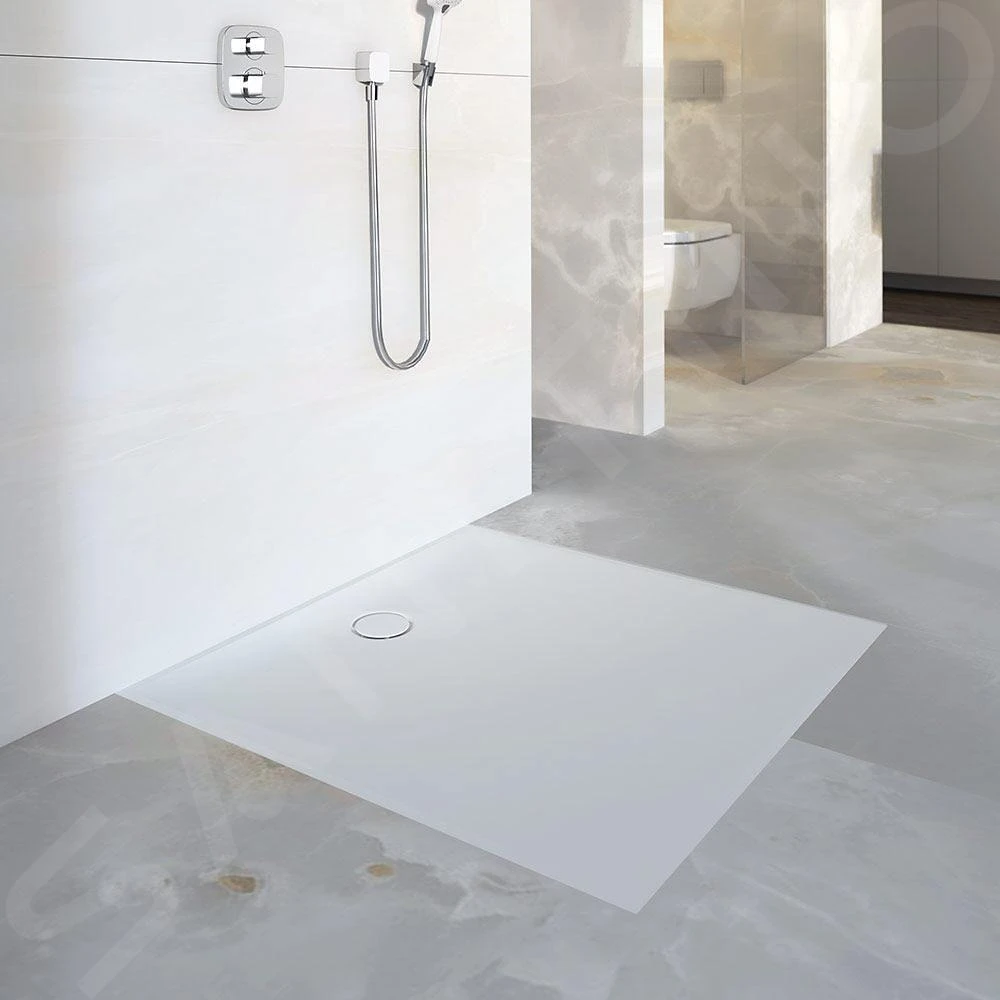 Geberit Setaplano - Vlakke Douchebak, 900x1000 Mm, Mineraal Materiaal, Antislip, Alpine Wit 154.271.11.1 5 Geberit Setaplano - Vlakke Douchebak, 900x1000 Mm, Mineraal Materiaal, Antislip, Alpine Wit 154.271.11.1 - Afbeelding 3
