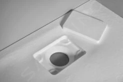 Sapho Acora - Douchebak 900x900 Mm, Gegoten Marmer, Decor Witsteen AC002 -Grohe Winkel 5b9597adfc34748058b1bb5b