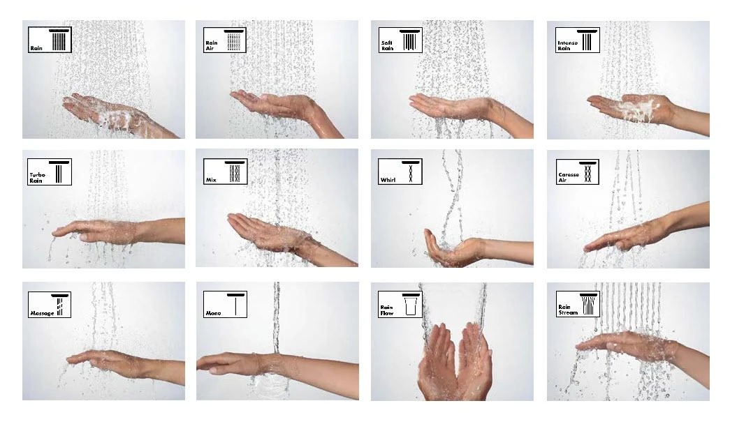 Hansgrohe Rainmaker Select - Hoofddouche 460, Douchearm 100 Mm, Zwart/chroom 24002600 6 Hansgrohe Rainmaker Select - Hoofddouche 460, Douchearm 100 Mm, Zwart/chroom 24002600 - Afbeelding 4