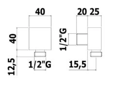 Alternative view of Paffoni Level - Wandaansluitbocht, Mat Zwart ZACC238NO