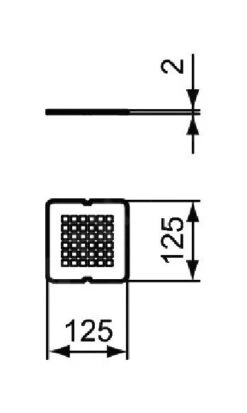 Alternative view of Ideal Standard Ultra Flat S - Afvoerafdekking, Betongrijs KV169FS