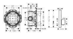 Alternative view of Hansgrohe Raindance E - Doucheset 300 Met Inbouwthermostaat, Chroom 27918000