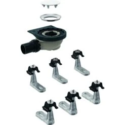 Geberit Setaplano - Afvoerset Met 6 Steunpoten, Voor Setaplano Douchebak, Waterslothoogte 50 Mm 154.013.00.1