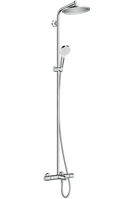 Hansgrohe Crometta - Thermostatische Badkraan Showerpipe S 240, Chroom 27320000 3 Hansgrohe Crometta - Thermostatische Badkraan Showerpipe S 240, Chroom 27320000