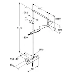 Alternative view of Kludi Fizz - Doucheset Dual Shower System, Met Thermostaat, Chroom 6709605-00