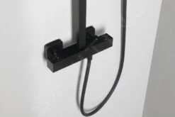 Sapho Dimy - Doucheset 250x250 Mm Met Thermostaat, Mat Zwart DM322BL 14 Sapho Dimy - Doucheset 250x250 Mm Met Thermostaat, Mat Zwart DM322BL -Grohe Winkel 69f2e6b675f84c79992e33e9