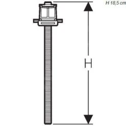 Alternative view of Geberit Setaplano - Set Voetverlengingen Voor Installatieframe Voor Setaplano Douchebak 154.036.00.1