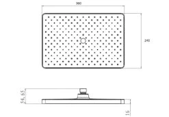 Kielle Vega - Hoofddouche 360 X 240 Mm, 1jet, Douchearm 430 Mm, Mat Zwart 20118SE4 -Grohe Winkel 6a5d79aa661849d0146ee506