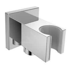Kielle Accessoires - Wandaansluitbocht Met Houder, Chroom 20901010