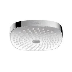 Hansgrohe Croma Select E - Hoofddouche 180, 2jet, EcoSmart 9 L/min, Wit/chroom 26528400