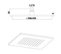 Paffoni Level - Hoofddouche Syncro King, 300x300 Mm, Mat Zwart ZSOF078NO -Grohe Winkel 78d753ed0418f21dac01c0b9