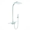 Kludi Cockpit - Doucheset Discovery Met Thermostaat, 400x260 Mm, Wit/chroom 8020091-00