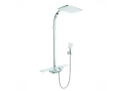Kludi Cockpit - Doucheset Discovery Met Thermostaat, 400x260 Mm, Wit/chroom 8020091-00