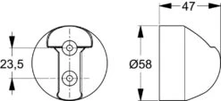 Alternative view of Ideal Standard Idealrain - Handdouchehouder Vast, Chroom B9467AA
