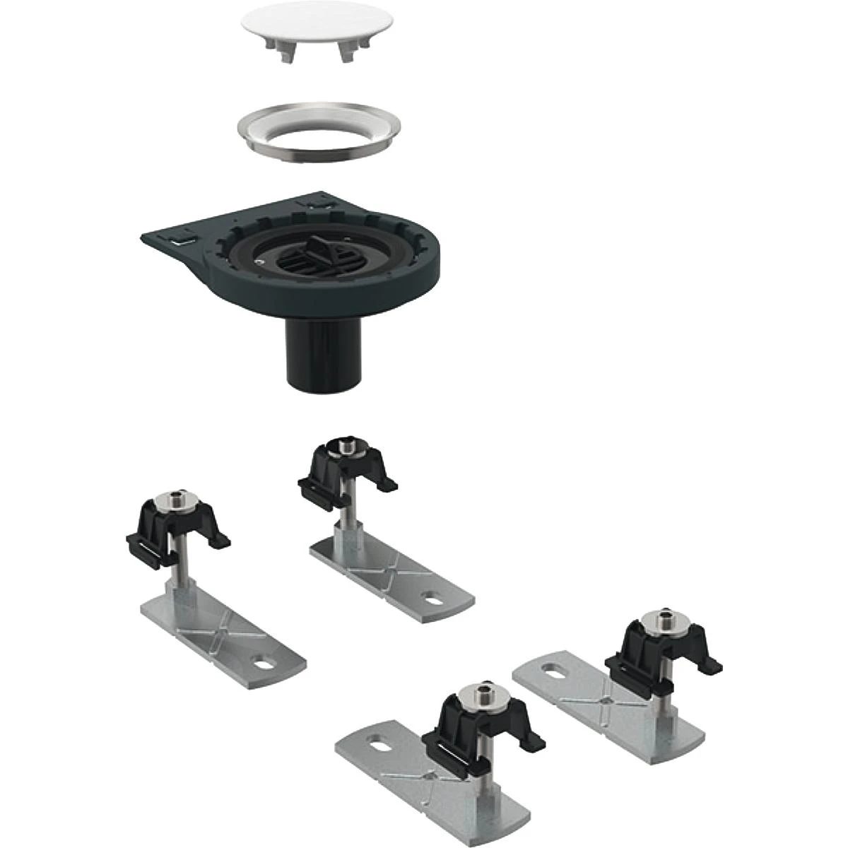 Geberit Setaplano - Afvoerset Voor Douchebakken, Met 4 Poten, Zonder Sifon, Installatie In De Vloer 154.030.00.1 3 Geberit Setaplano - Afvoerset Voor Douchebakken, Met 4 Poten, Zonder Sifon, Installatie In De Vloer 154.030.00.1