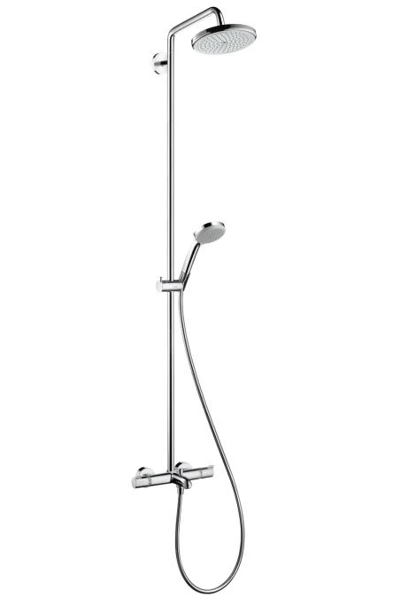 Hansgrohe Croma 220 - Doucheset Showerpipe Met Thermostaat, 220 Mm, 1 Jet, Chroom 27223000 3 Hansgrohe Croma 220 - Doucheset Showerpipe Met Thermostaat, 220 Mm, 1 Jet, Chroom 27223000
