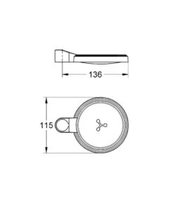 Alternative view of Grohe Toebehoren - Zeepschaal 27206000