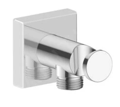 Duravit Toebehoren - Wandaansluitbocht Met Houder, Chroom UV0630010010