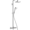 Hansgrohe Croma Select E - Showerpipe 180 Doucheset Met Thermostaat, 2 Jet, Wit/chroom 27256400