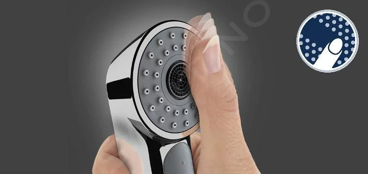 Grohe Rainshower SmartActive Cube - Hoofddouche 310, Douchearm 142 Mm, 2-jets, Supersteel 26481DC0 5 Grohe Rainshower SmartActive Cube - Hoofddouche 310, Douchearm 142 Mm, 2-jets, Supersteel 26481DC0 - Afbeelding 3