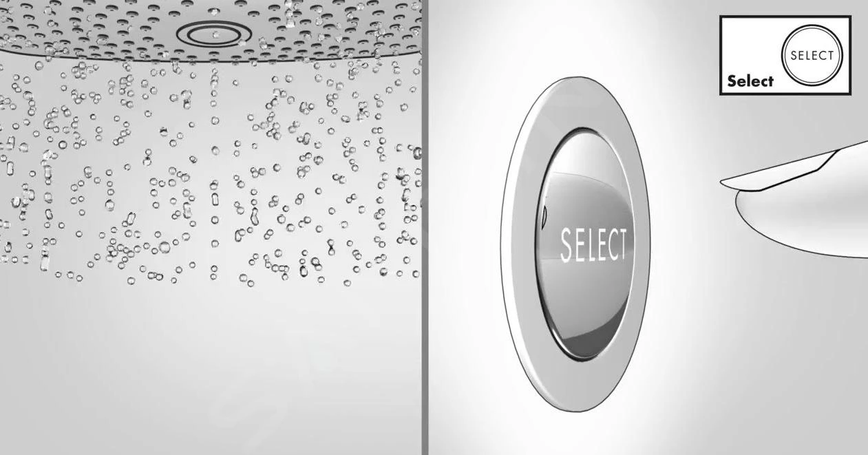 Hansgrohe Raindance Select E - 120 Doucheset Met Ecostat Select Thermostaat, 3 Jet, Chroom 27039000 10 Hansgrohe Raindance Select E - 120 Doucheset Met Ecostat Select Thermostaat, 3 Jet, Chroom 27039000 - Afbeelding 8