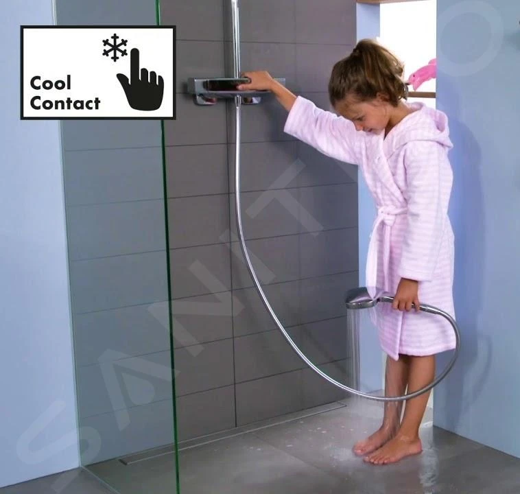 Hansgrohe Rainmaker Select - Showerpipe 460 Doucheset Met Thermostaat, 3 Functies, Wit/chroom 27106400 11 Hansgrohe Rainmaker Select - Showerpipe 460 Doucheset Met Thermostaat, 3 Functies, Wit/chroom 27106400 - Afbeelding 9