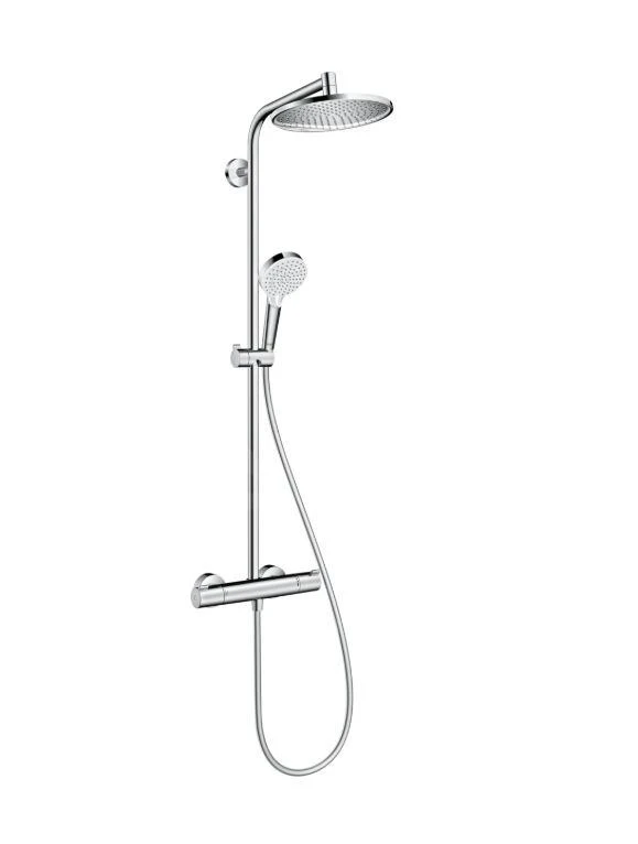 Hansgrohe Crometta - Doucheset S 240 Showerpipe Met Thermostaat, Chroom 27267000 3 Hansgrohe Crometta - Doucheset S 240 Showerpipe Met Thermostaat, Chroom 27267000